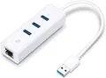 Produktbild: TP-Link UE330 3-Port USB 3.0 auf RJ45 Hub Ethernet Adapter LAN Netzwerkadapter