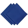 Produktbild: 3er Pack Textil Servietten Stoffserviette 45cm x 45cm aus 100% Baumwolle in Blau