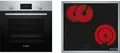 Produktbild: Bosch HBD231VR61 EEK:A Einbau-Backofen-Set mit Elektro-Kochfeld (HBF133BR0 + PKN645BA2E), 60 cm breit, 66 L, Edelstahl
