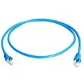 Produktbild: Telegärtner - 100007976 RJ45 Netzwerkkabel, Patchkabel cat 6a s/ftp 1.00 m Blau Flammwidrig, mit Rastn