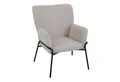 Produktbild: SVITA Loungesessel FREIA, Loungestuhl, Metallbeine, Stoffbezug, Beige