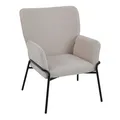 Produktbild: SVITA FREIA Loungesessel modern mit Armlehne Cocktailsessel Polsterstuhl Beige
