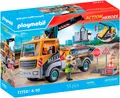 Produktbild: Playmobil® Baustellen-LKW mit Kran (71750), Playmobil Action Heroes Konstruktions-Spielset, (55 St)
