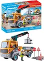 Produktbild: PLAYMOBIL | Baustellen-LKW mit Kran | Baustellenspielzeug Kind | Baustellen