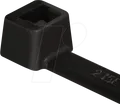 Produktbild: HT 111-01960 - Kabelbinder 100x2,5 mm, UV-witterungsstabil, schwarz