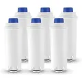 Produktbild: [NIEMALS VERWENDET] 6 Stücks Wasserfilter kaffeevollautomat Filter Ersatz für De'Longhi DLSC002 9310926 SER3017 5513292811 Inklusive Verschiedener