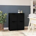 Produktbild: vidaXL Sideboards 2 Stk. Schwarz 30x30x70 cm Holzwerkstoff