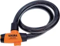 Produktbild: Sekura Kabelschlösser KB403/100/22 Schlüssel 100cm Kunststoffumamantelt schwarz