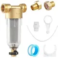 Produktbild: [niemals Verwendet] Wasserfilter Mehrwegfilter Kombination G3/4 Mnpt+g3/4 Vorfilter Sedimentfilter Feinfilter Ausspülbarer Feinfilter Mit Adapter Zentrifugal-sedimentwasserfilter