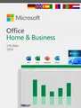 Produktbild: Microsoft Office Home & Business 2024 Vollversion 1 PC/Mac DE/ML Dauerlizenz NEU