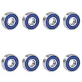 Produktbild: TRIXES 8 Stück 608RS ABEC-9 Gleitlager - Passend für Skateboard, Rollschuhe Roller, Inlineskaten