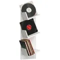 Produktbild: VCM Standregal Holz Bücher Schallplatten LP Hänge Wandregal Sulda weiß