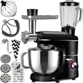 Produktbild: RUHHY Küchenmaschine 6,2L mit Fleischwolf Mixer Teigmaschine Knetmaschine 16747