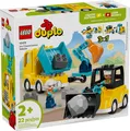 Produktbild: LEGO® DUPLO® 10475 Baufahrzeuge 3-in-1-Set Bagger Radlader Kipplaster