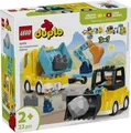 Produktbild: LEGO Bauset für Baustellenfahrzeuge DUPLO TOWN 3EN1 10475