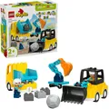 Produktbild: LEGO 10475 DUPLO Town Baufahrzeuge - 3-in-1-Set, Konstruktionsspielzeug