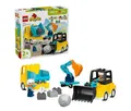 Produktbild: LEGO DUPLO Town 10475 Baufahrzeuge – 3-in-1-Set Bausatz, Mehrfarbig