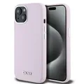 Produktbild: DKNY Liquid Silikon Small Metall Logo MagSafe für Apple iPhone 15 / 14 / 13 Rosa