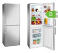 Produktbild: Amica KGC 384 111 E Kühl-Gefrierkombination 138L Edelstahl LED 148cm