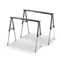Produktbild: STAHLWERK Sägebock SB-910 ST im 2er Set pulverbeschichteter Metall-Arbeitsbock | Universal-Klappbock | Gerüstbock höhenverstellbar von 645-910 mm mit 150 kg Tragkraft und rutschhemmender Oberfläche