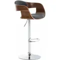 Produktbild: Clp - Barhocker Kingston Stoff Walnuss/dunkelgrau
