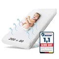 Produktbild: Ehrenkind® Kindermatratze Pur | Baby Matratze 80x200 Standard 100 by Oeko-TEX | Babymatratze 80x200 aus hochwertigem Schaum und Hygienebezug