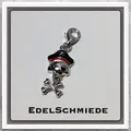 Produktbild: Charm Anhänger 925/- Pirat mit gekreuzten Knochen