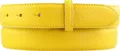 Produktbild: BELTINGER Wechselgürtel aus gemasertem Leder mit Steppnaht ohne Schnalle 3 cm | Modischer Druckknopf-Gürtel mit Pigmentprägung 30mm Damen | Gelb 100cm
