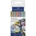 Produktbild: Faber-Castell Metallics Marker 6er in Kartonetui