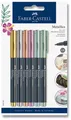 Produktbild: Faber-Castell Metallics Marker, 6 Metallic-Farben
