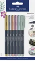 Produktbild: FABER-CASTELL 160706 6 FABER-CASTELL   Permanentmarker farbsortiert 1,5 mm