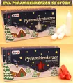 Produktbild: Pyramidenkerzen Weiß / Rot EWA JEKA Ebersbacher Deutsche Qualität Kerze PK50/500