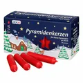 Produktbild: Pyramidenkerzen 50 Stück, rot SV 13393 NEU