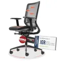 Produktbild: Yaasa Chair Classic Bürostuhl Ergonomisch Schwarz – Verstellbarer Schreibtischstuhl mit Lordosenstütze & 3D-Armlehnen – Drehstuhl für gesundes Sitzen im Home Office & Büro – Modernes Design, 130kg