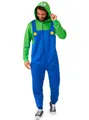 Produktbild: Opposuits Kostüm Luigi Onesie, Supergemütlicher Einteiler - offizielles Super Mario-Kostüm!