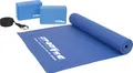 Produktbild: Yoga Starter Set, Matte, Block, Gurt, Pilates, Gymnastik, Fitness, Stretch, Balance, Sport, 4-tlg