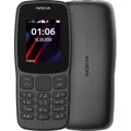 Produktbild: Nokia Nokia 106-Black Handy (4,57 cm/1,8 Zoll, Ohne MP Kamera) schwarz