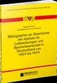 Produktbild: Bibliographie zur Geschichte der Institute für Leibesübungen und Sportwisse
