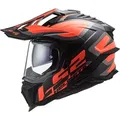 Produktbild: LS2 MX701 Explorer Alter Matt Motocross Helm, schwarz-orange, Größe XL für Männer