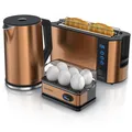 Produktbild: Arendo 1x Wasserkocher, 1,5L + 1x Toaster, 2 Scheiben + 1x Eierkocher, 1-6 Eier
