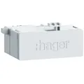 Produktbild: Hager ZZ45WAN2PP RJ45-Buchse in Patch/Patch Ausführung 180° für WAN-Anwendung, IP20, CAT 6A