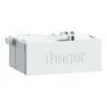Produktbild: Hager RJ45-Buchse Patch 180°IP20 CAT6A ZZ45WAN2PP