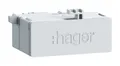 Produktbild: 1St. Hager ZZ45WAN2PP RJ45-Buchse in Patch/Patch Ausführung 180° für WAN-Anwendu