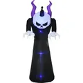 Produktbild: 210 cm Aufblasbar Gespenst mit Kürbiskopf Halloweendeko mit LED Wasserdicht
