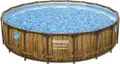 Produktbild: Bestway® Power Steel™ Swim Vista Series™ Aufstellpool Komplett-Set mit Filterpumpe Ø 549 x 122 cm, Holz-Optik (Pinie), rund