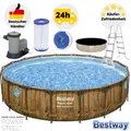 Produktbild: Bestway Schwimmbecken Gartenpool Power Steel Aufstellpool 549x122cm Filterpumpe