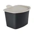 Produktbild: Koziol BIBO Biomülleimer 3 Liter mit Deckel | Küchenabfalleimer, Komposteimer | biozirkulärer Kunststoff, langlebig, kompakt, spülmaschinengeeignet | Küche, Haushalt (nature ash grey)