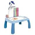 Produktbild: Projektor mit Zeichentisch MXDP-200 in Blau mit einem Einhorn als Strahler für Kinder