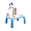 Produktbild: Projektor mit Zeichentisch MXDP-200 in Blau mit einem Einhorn für Kinder