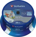 Produktbild: Verbatim 43811 Blu-ray BD-R SL Rohling 25GB 25 St. Spindel Bedruckbar, Antikratzbeschichtung